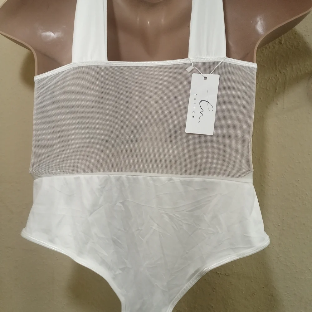 Chic White Women's Bath & Body Bodysuit